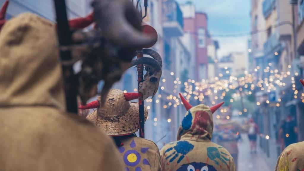 Correfocs de la Festa Major de Badalona en una edició anterior