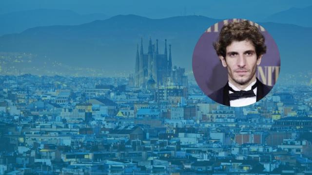 Montaje de Quim Gutiérrez y una imagen de Barcelona desde el aire