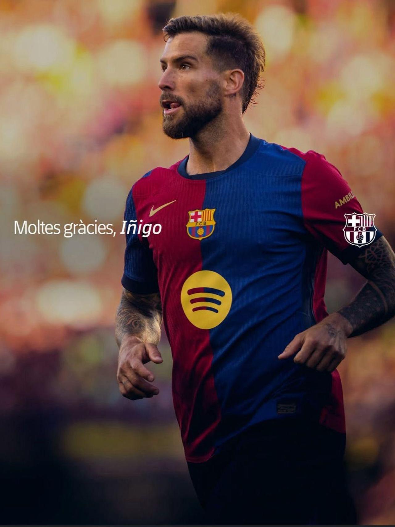 El Barça hace oficial la salida de Iñigo Martínez