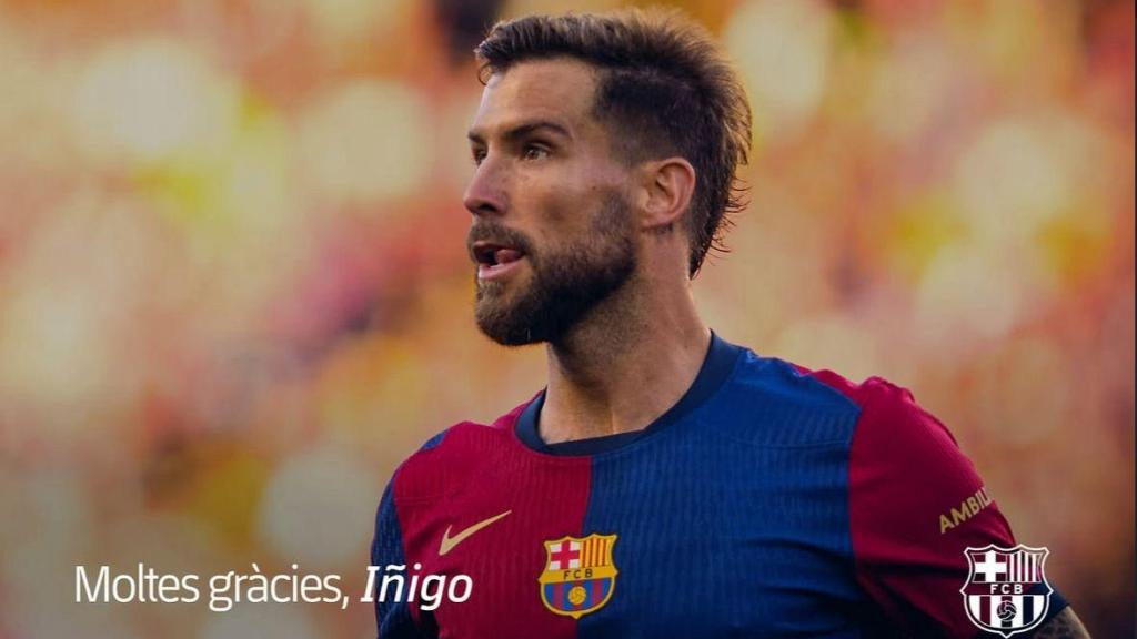 El Barça hace oficial la salida de Iñigo Martínez