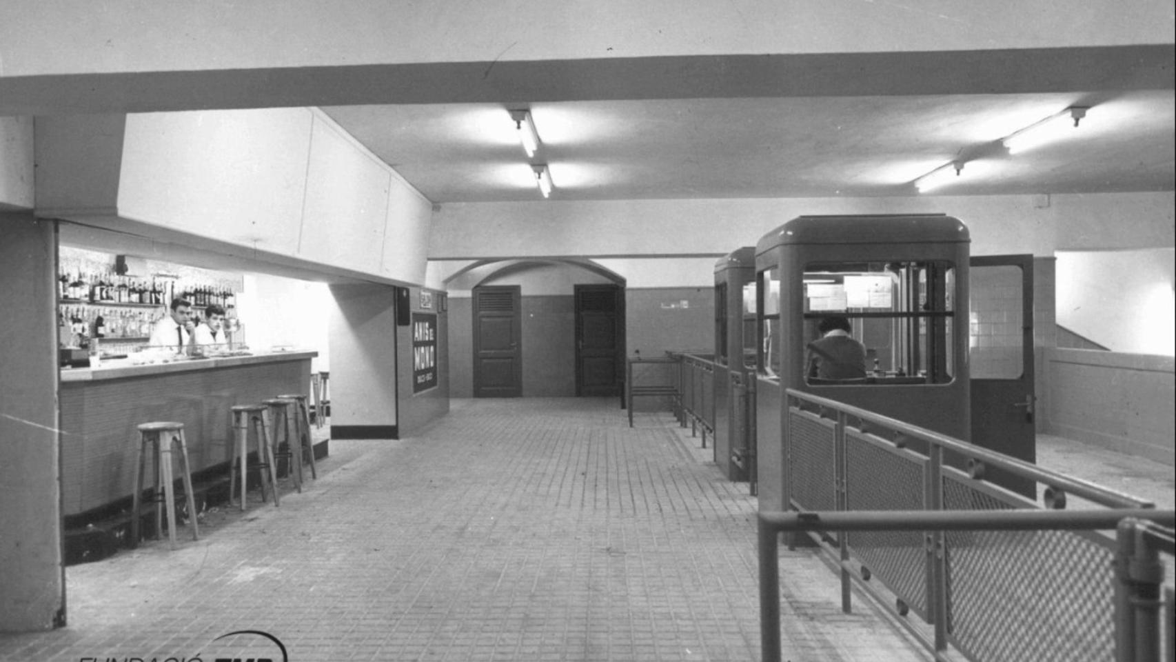 Antigua imagen de la estación de Virrei Amat