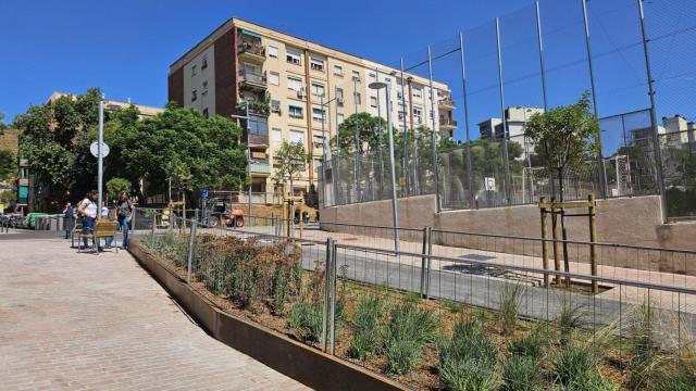 La calle de Pedrosa, en Nou Barris, tras su pacificación