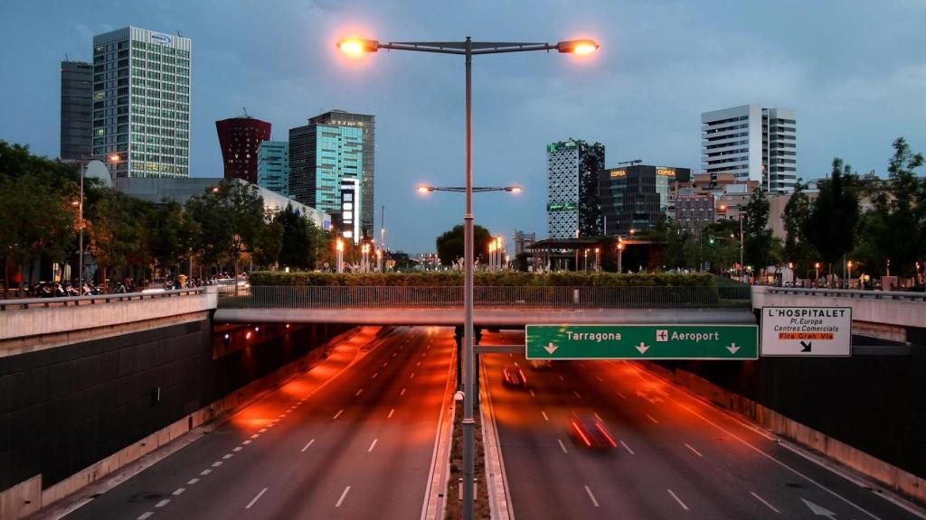 Gran Via, una de las principales conexiones por carretera entre Barcelona y L’Hospitalet