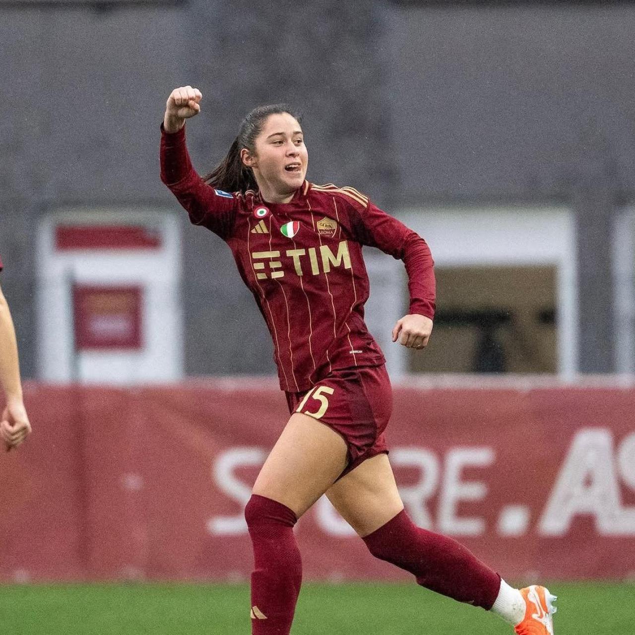 Giulia Dragoni con la Roma