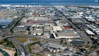 Vista panorámica de la planta de Ebro en la Zona Franca de Barcelona