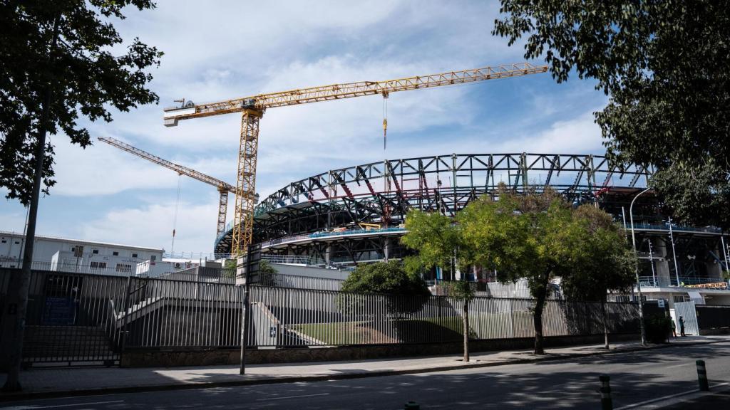 Obras Camp Nou en Barcelona en una imagen de archivo