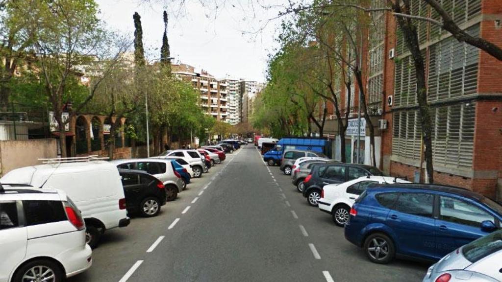 El carrer Cardenal Tedeschini a Barcelona