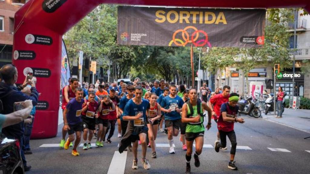 Participantes en una Cursa de la Mercè