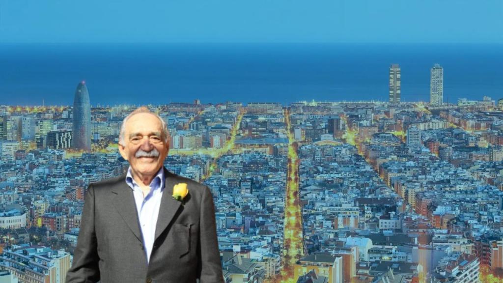 Montaje de Gabriel García Márquez con Barcelona
