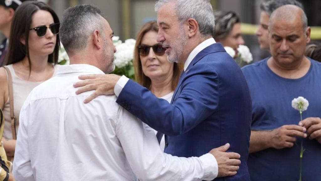 Jaume Collboni durant l'acte d'homenatge a les víctimes del 17-A a Barcelona