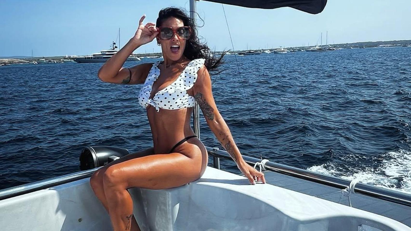 Lorena Castell durante sus vacaciones