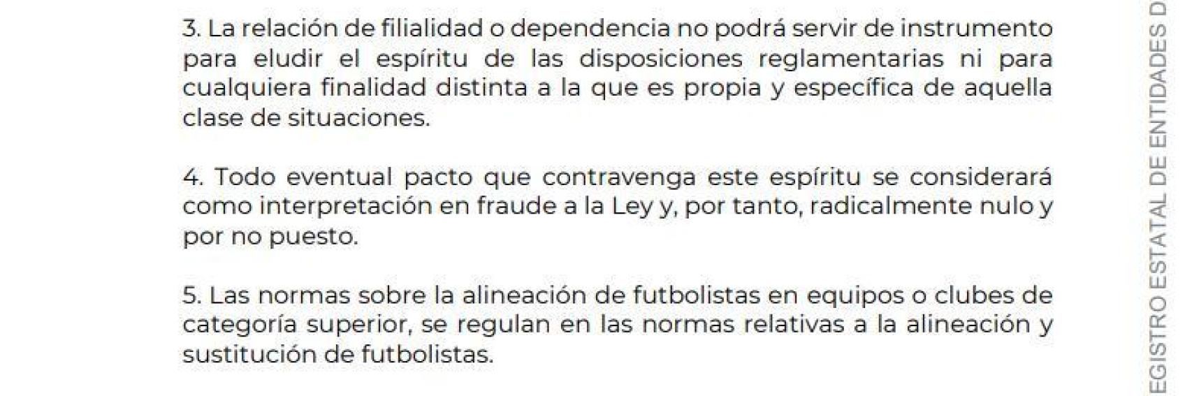 Artículo 125 del Reglamento General de la RFEF