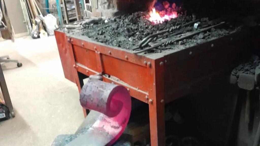 Interior de la forja de Josep Ullod en Barcelona