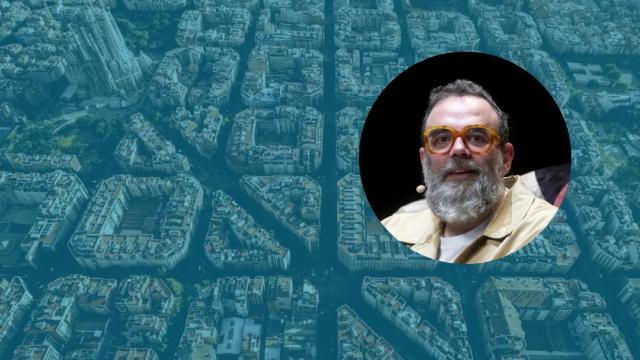 Montaje de Bob Pop y las calles de Barcelona