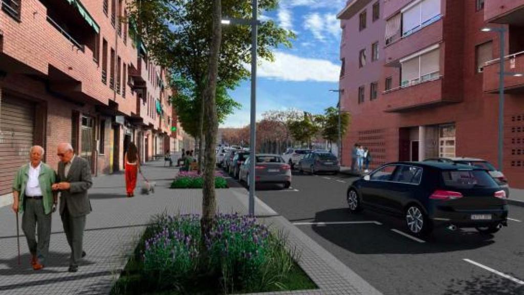 Imagen de la futura calle Serra del Cadí en el Prat de Llobregat