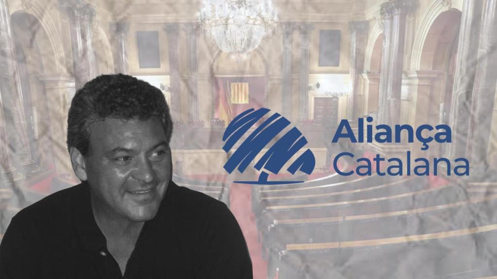 Fotomontaje del periodista Eduard Berraondo, en el Parlament de Cataluña