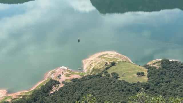 Imagen del pantano de Sau en agosto de 2025