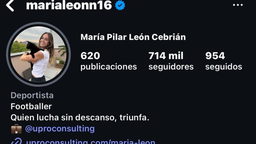 Mapi León cambia su foto de perfil de Instagram por una que no lleva la camiseta del Barça Femenino