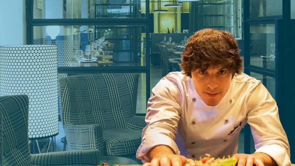 Montaje de Jordi Cruz y el restaurante Ten's en Barcelona