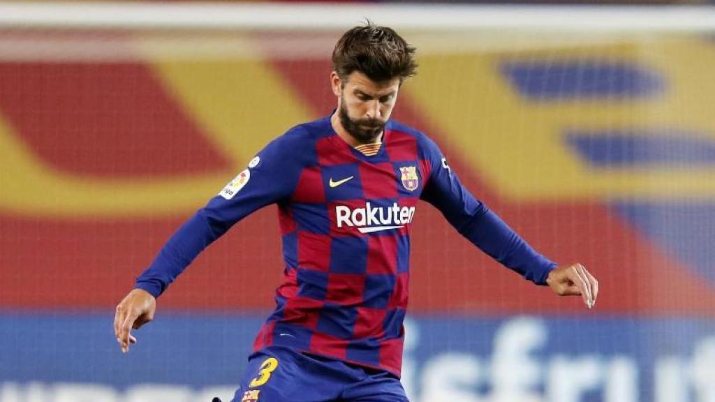 Imatge d'arxiu de Piqué amb el Barça