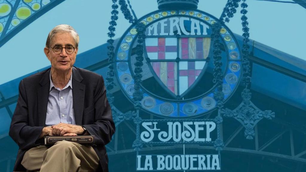 Paul Freedman en un montaje con el Mercado de la Boquería