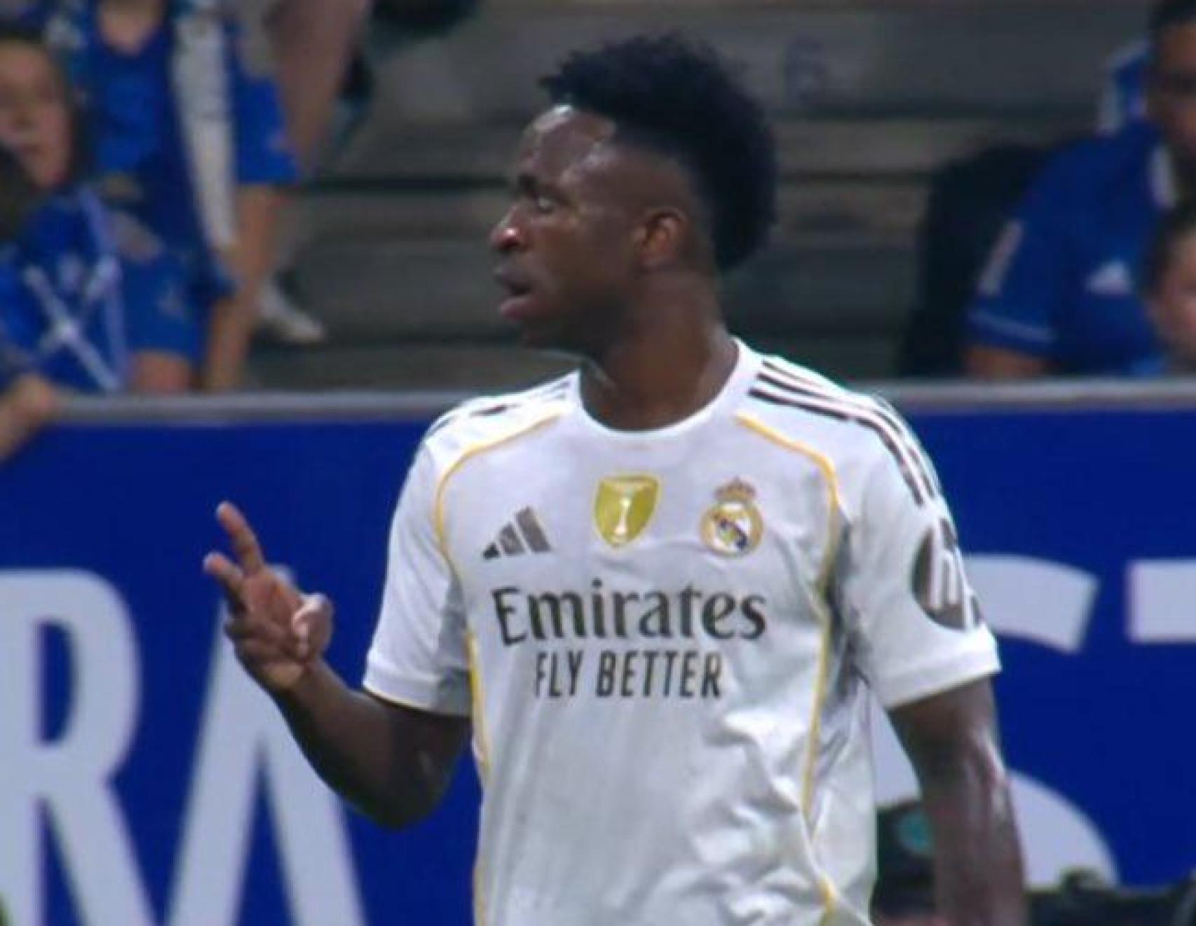 Vinicius Jr manda a Segunda a la afición del Real Oviedo