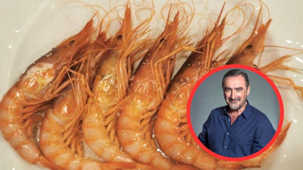 Fotomontaje Carlos Herrera y cigalas