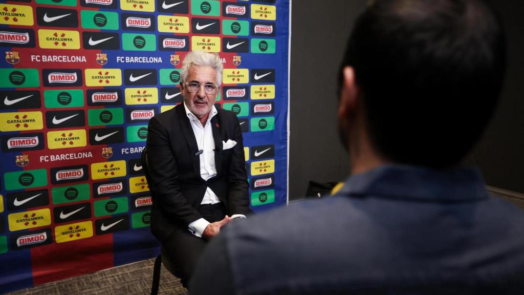 El directivo responsable del Barça Femenino, Xavi Puig, en su entrevista en México