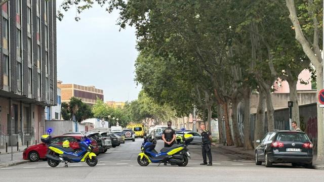 Imagen del incidente en el barrio de Sant Roc de Badalona