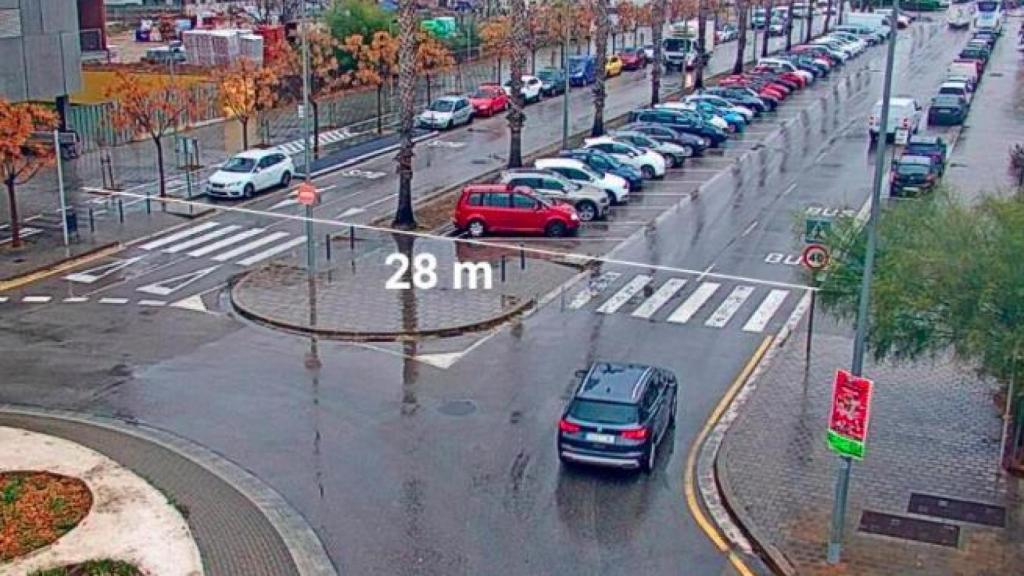 Emplazamiento de la cámara en Segle XXI – Antonio Machado de Viladecans