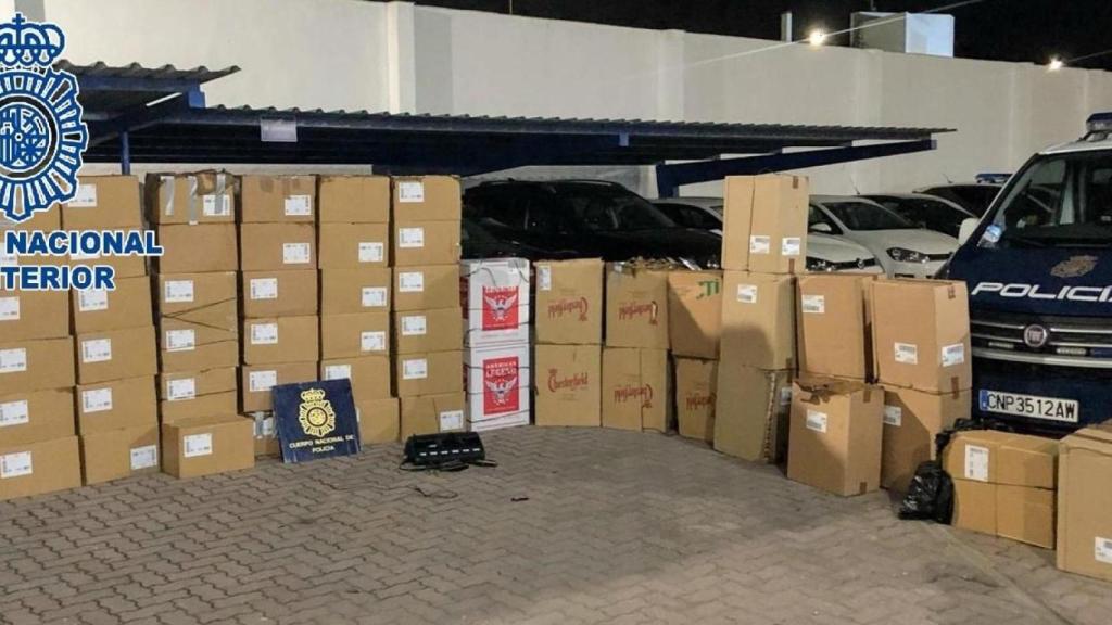 Capes de tabac incautades per la Policía Nacional