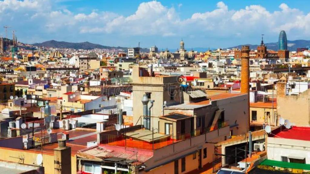 Vista d'edificis de Barcelona