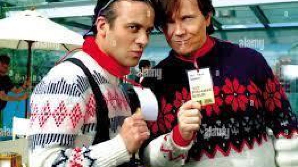 Pocholo y BorjaMari, en la estación de esquí