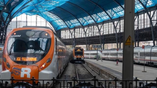 Varios trenes en la estación de Francia, donde opera RodalieS