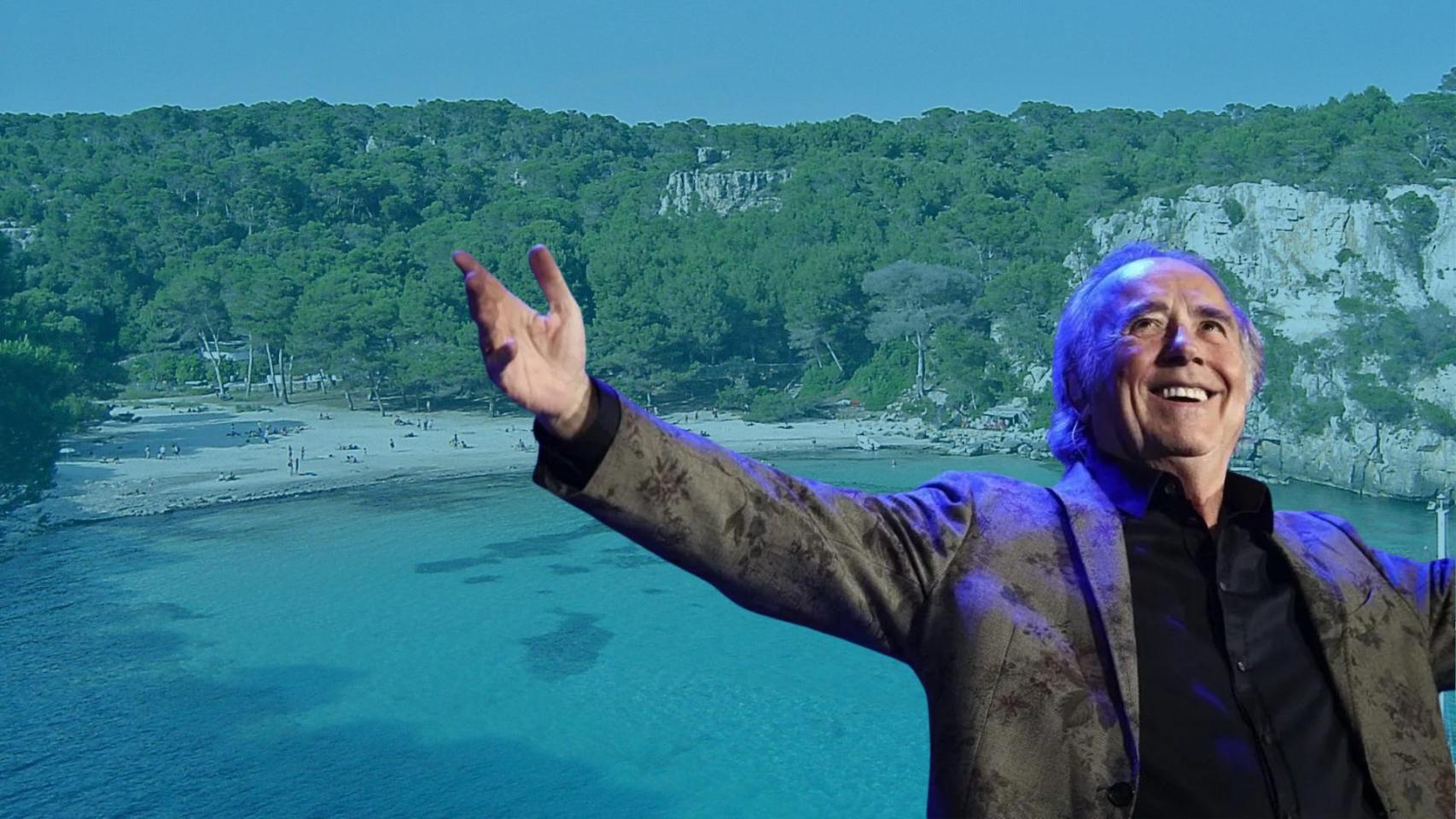 Montaje de Serrat y una cala en Menorca