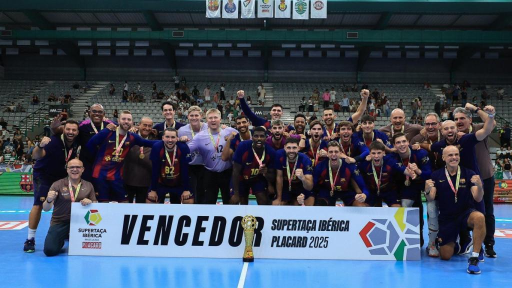 El Barça de balonmano, campeón de la Supercopa Ibérica