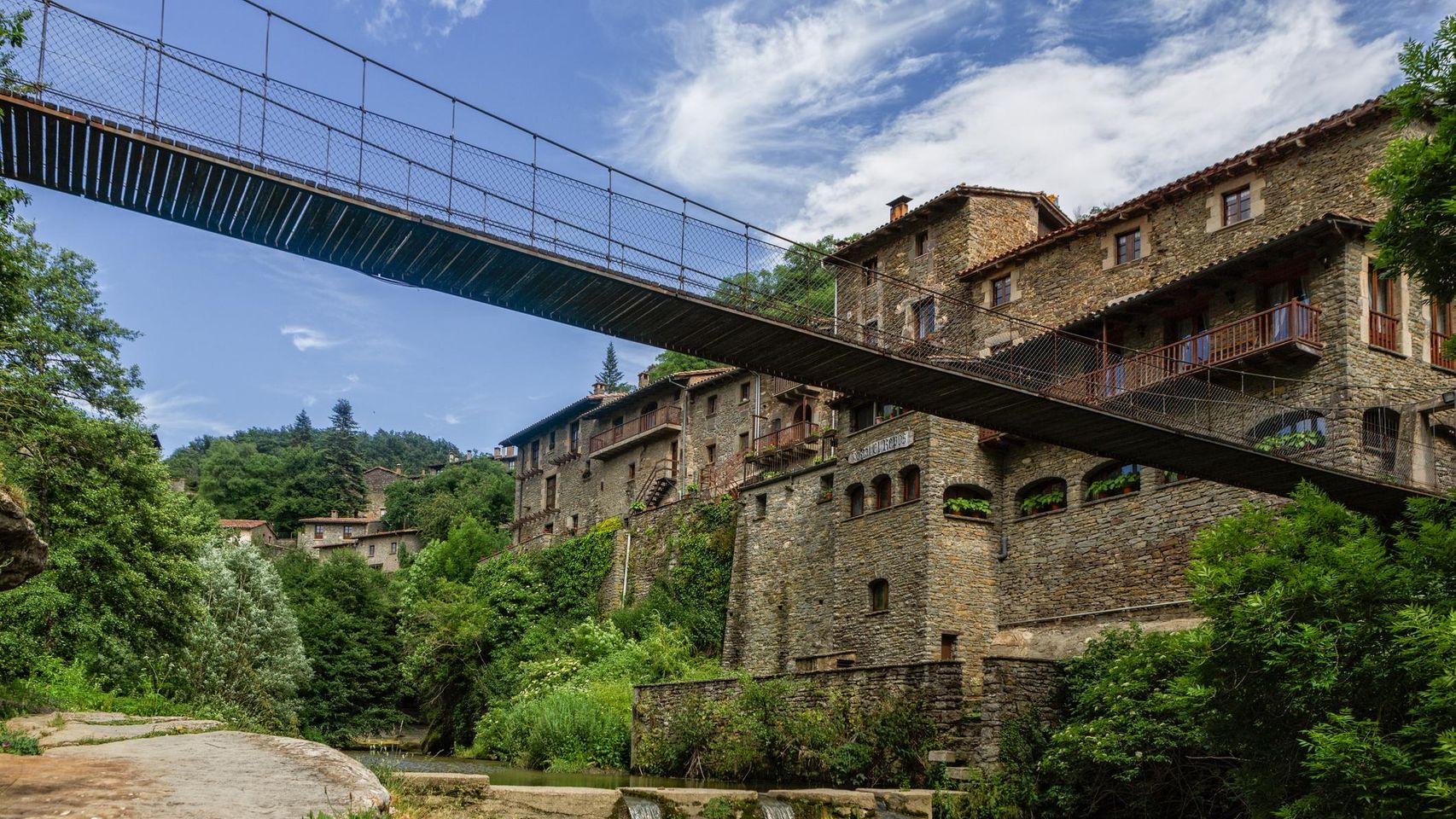 El puente colgante de Rupit