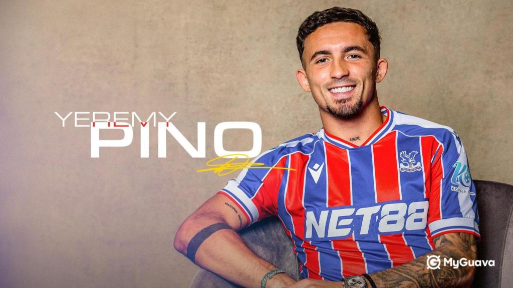 Yeremy Pino en su presentación con el Crystal Palace