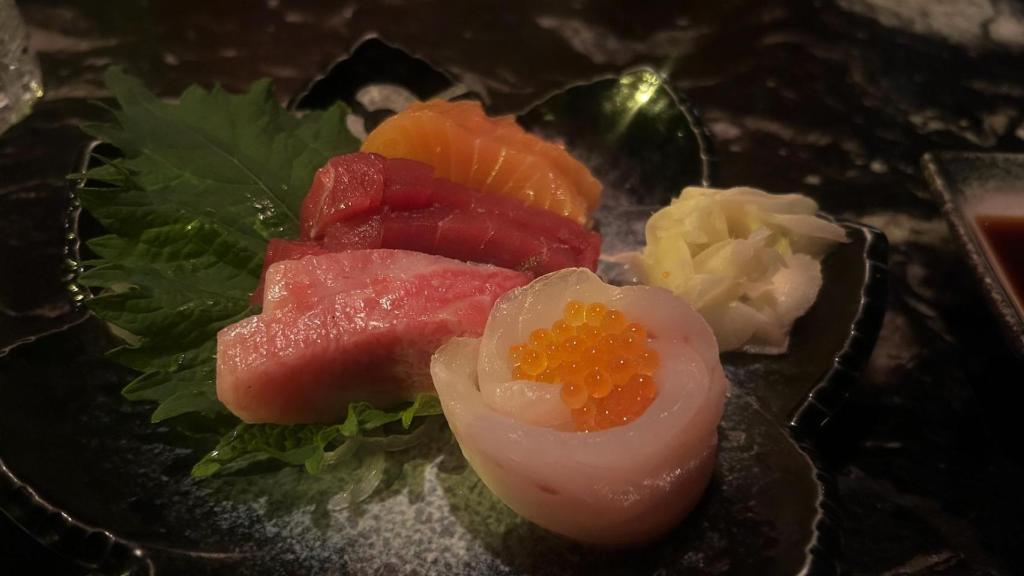 Cortes de sashimi de Robata