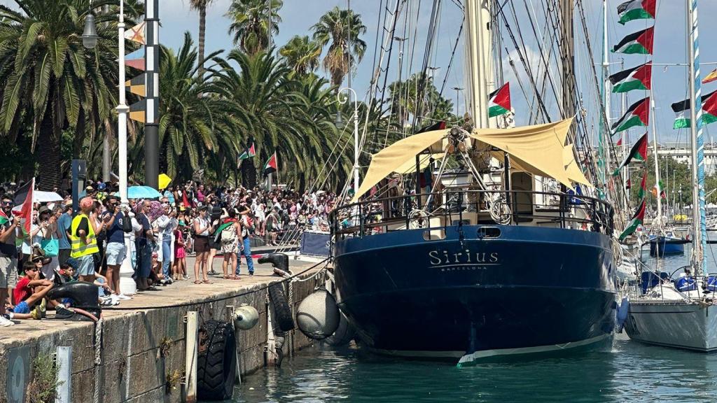 Imatge de la Flotilla el 31 d'agost de 2025 al Port de Barcelona