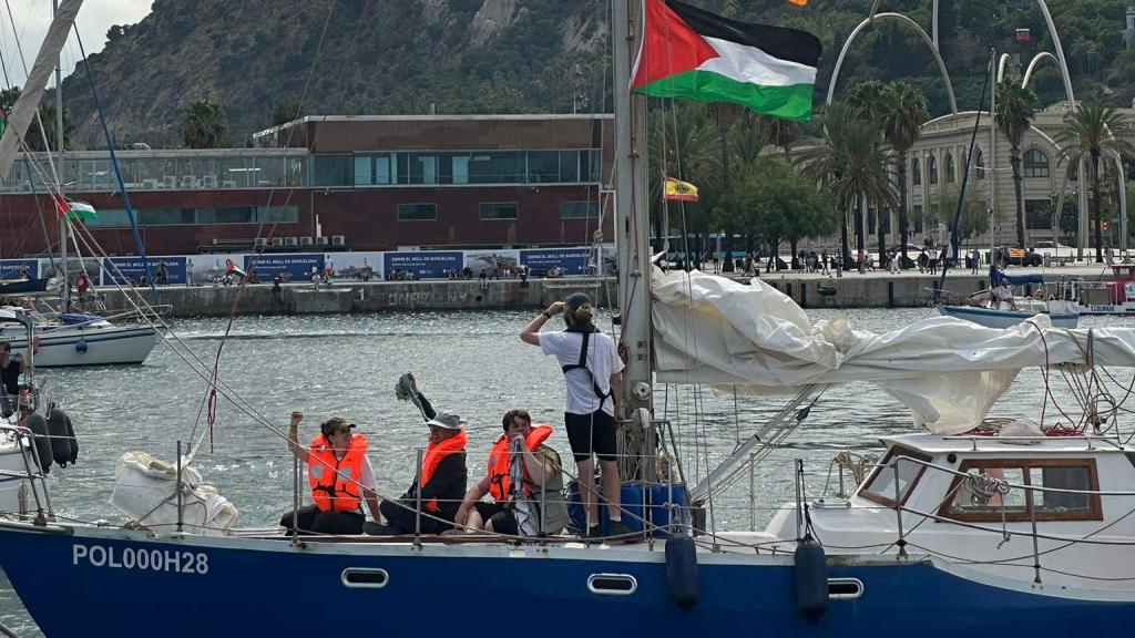 Imagen de la Flotilla en el Puerto de Barcelona el 31 de agosto de 2025