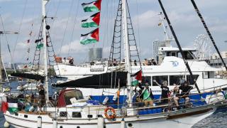 Embarcaciones de la flotilla en Barcelona