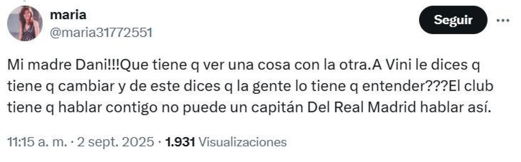 Un sector del madridismo critica a Dani Carvajal por un supuesto doble rasero con Lamine Yamal y Vinicius Jr