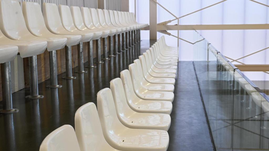 Gradas del polideportivo de Les Corts