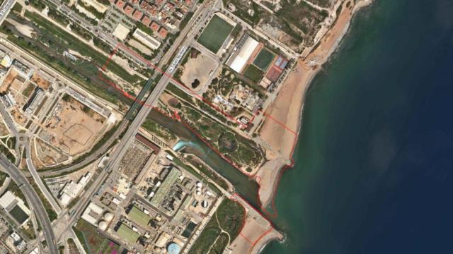 Desembocadura del río Besòs