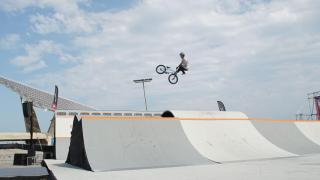 Competición de BMX en el Extreme Barcelona 2024