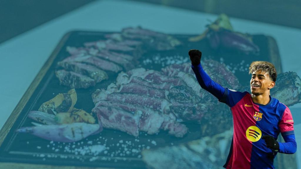Un fotomontaje del restaurante argentino que ha conquistado a Lamine Yamal