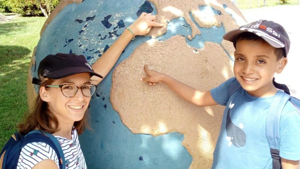 Imagen de uno de los veranos de Mohammed con Itziar