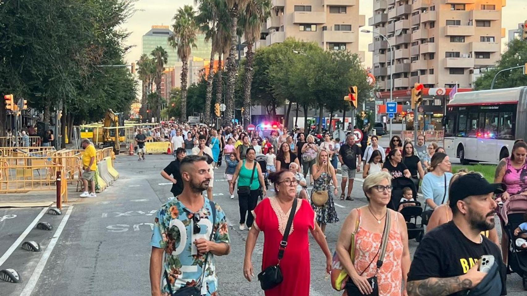 Una manifestación anterior contra la inseguridad en la Zona Franca