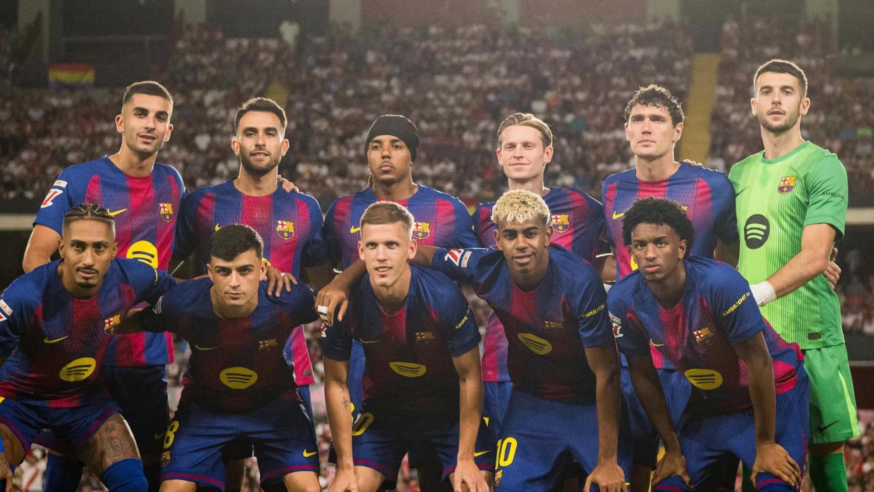 El once del Barça ante el Rayo Vallecano en la tercera jornada de la Liga 2025-26